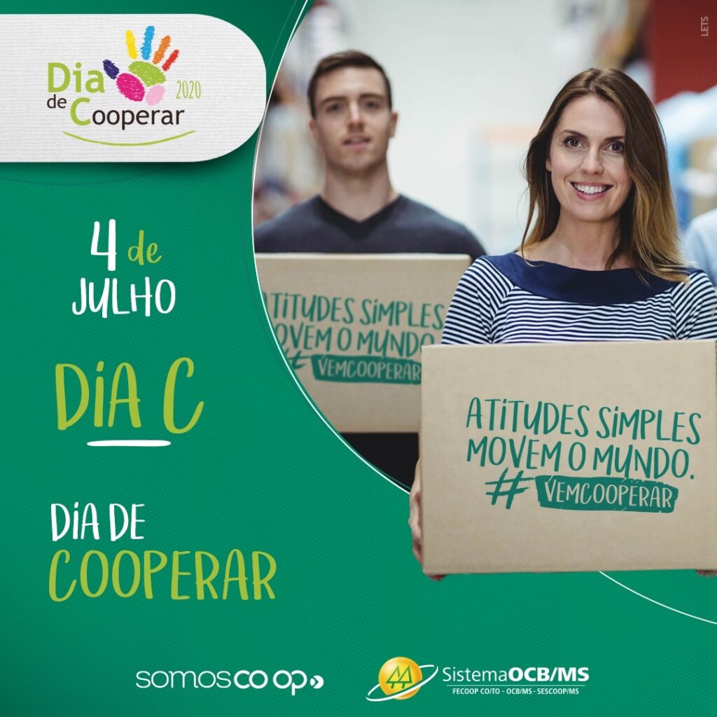 Cooperativas celebram Dia C com drive thru solidário