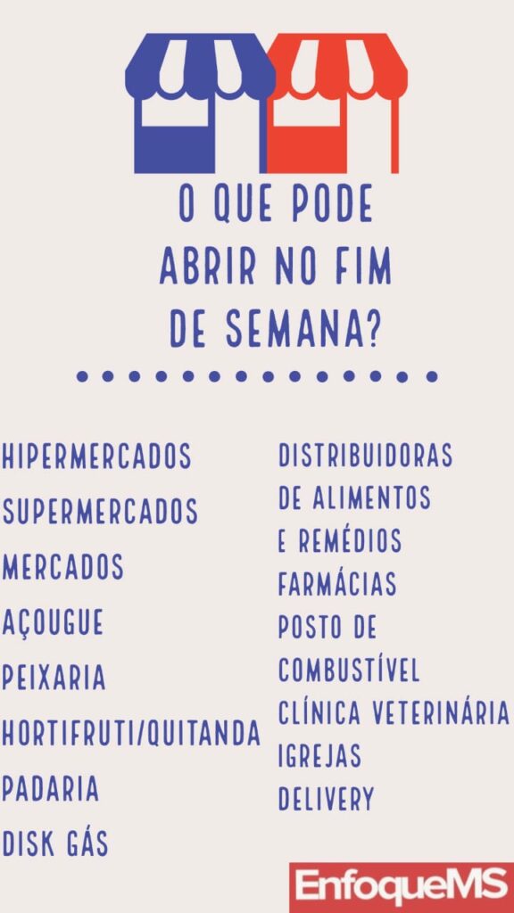 Decreto municipal: confira o que abre e fecha no fim de semana em Campo Grande