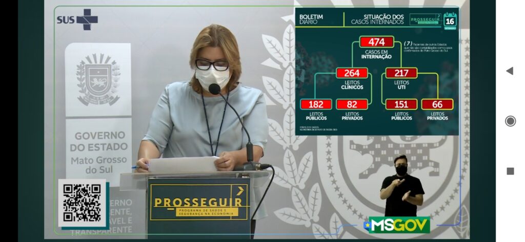 MS registra 660 novos casos e 16 óbitos por covid-19 nesta quarta-feira (14)