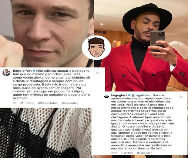 Influencer dispara que Tiago Leifert deve aprender com Mion a apresentar reality show