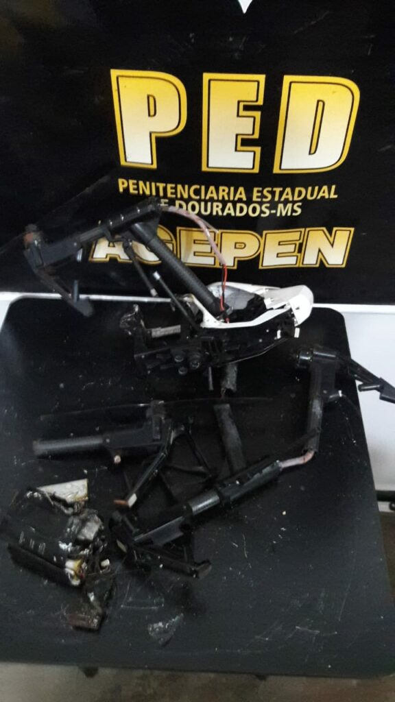 Polícias Penais flagram drone sobrevoando a PED Polícias Penais flagram drone sobrevoando a PED