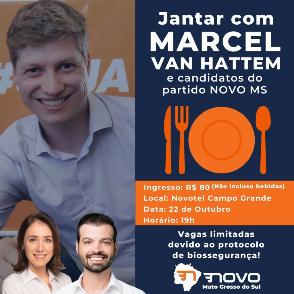 Últimas vagas para o Talk Show com a presença de Marcel van Hattem hoje Últimas vagas para o Talk Show com a presença de Marcel van Hattem hoje