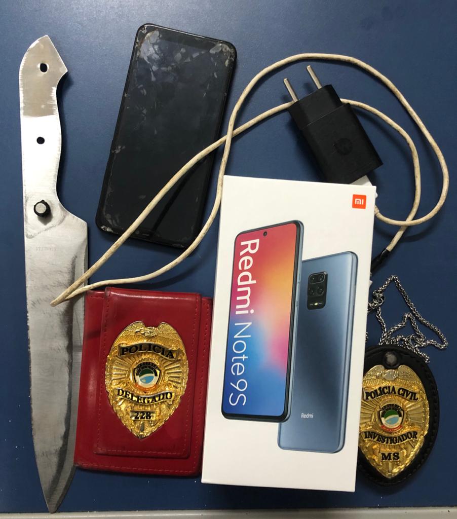 Suspeito de roubo é preso em flagrante por policiais civis de Miranda