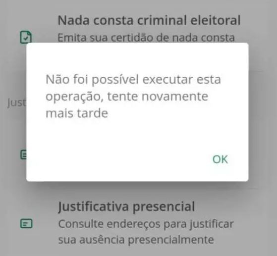 App e-Título tem instabilidade por excesso de acessos, segundo TSE