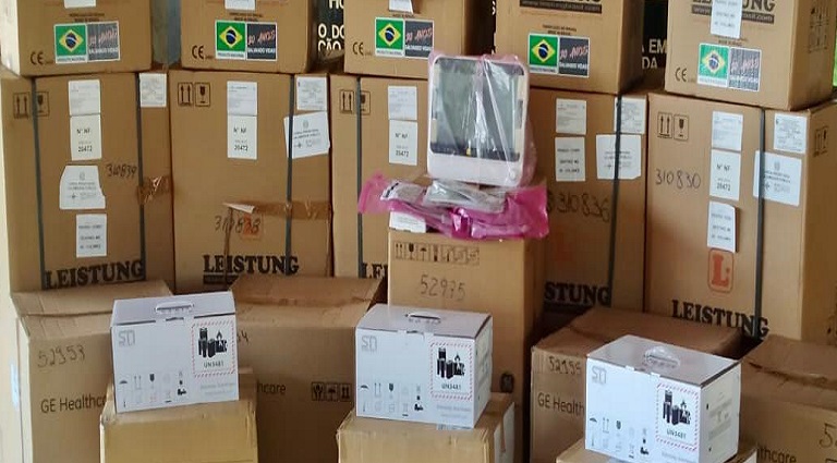 Secretaria de Estado de Saúde entrega equipamentos para leitos de UTI no HR Secretaria de Estado de Saúde entrega equipamentos para leitos de UTI no HR