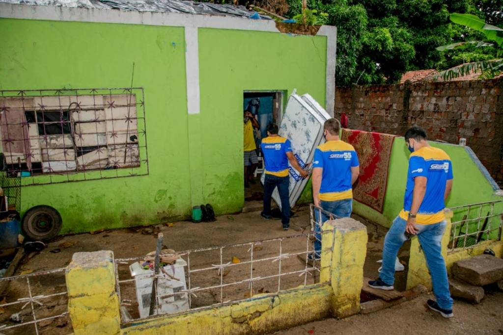 No domingo, Prefeitura de Corumbá atendeu 8 famílias com colchões e cestas básicas