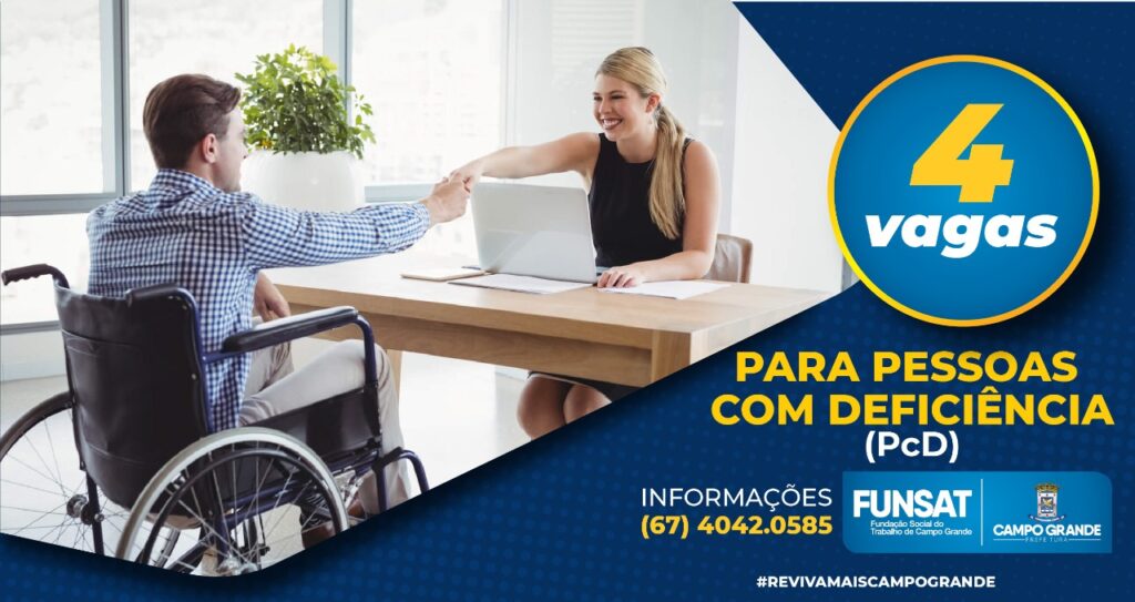 Funsat oferece 640 vagas com oportunidades para pessoa com deficiência com salário de R$2.867,84