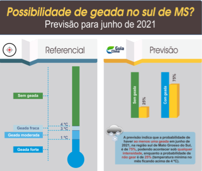 La Niña pode favorecer a ocorrência de geada em Mato Grosso do Sul