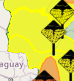 Alerta de chuvas intensas segue até a madrugada de domingo