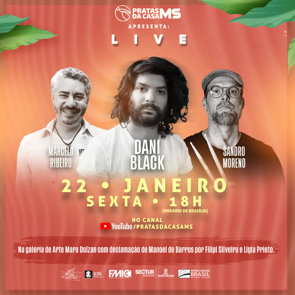 Live Pratas da Casa MS mostra ao Brasil o que há de melhor nas artes do Estado