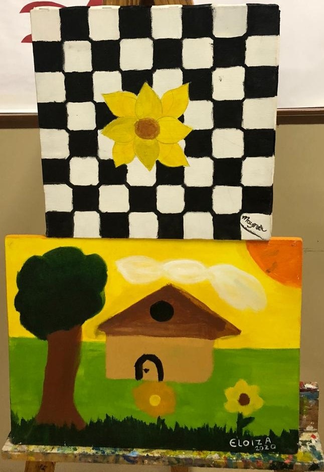 Pinturas das crianças do CICA enchem de cor o seu feriado de Carnaval Pinturas das crianças do CICA enchem de cor o seu feriado de Carnaval