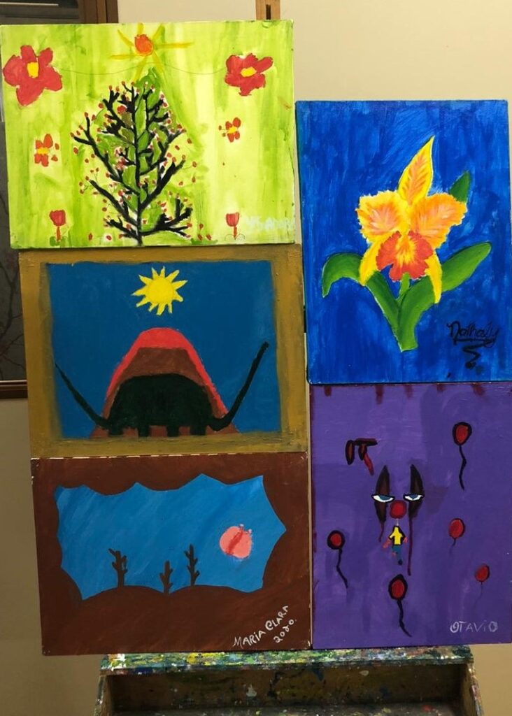 Pinturas das crianças do CICA enchem de cor o seu feriado de Carnaval Pinturas das crianças do CICA enchem de cor o seu feriado de Carnaval