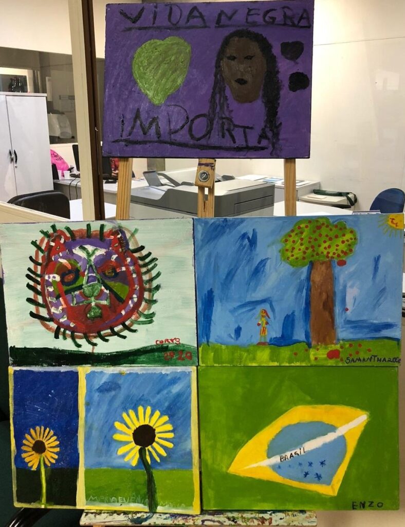 Pinturas das crianças do CICA enchem de cor o seu feriado de Carnaval Pinturas das crianças do CICA enchem de cor o seu feriado de Carnaval