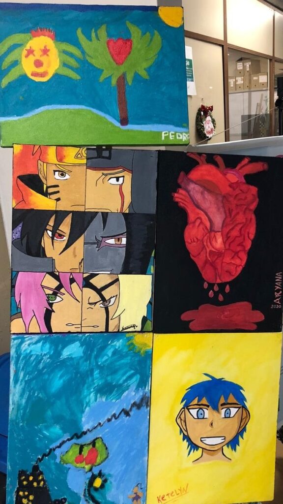 Pinturas das crianças do CICA enchem de cor o seu feriado de Carnaval Pinturas das crianças do CICA enchem de cor o seu feriado de Carnaval