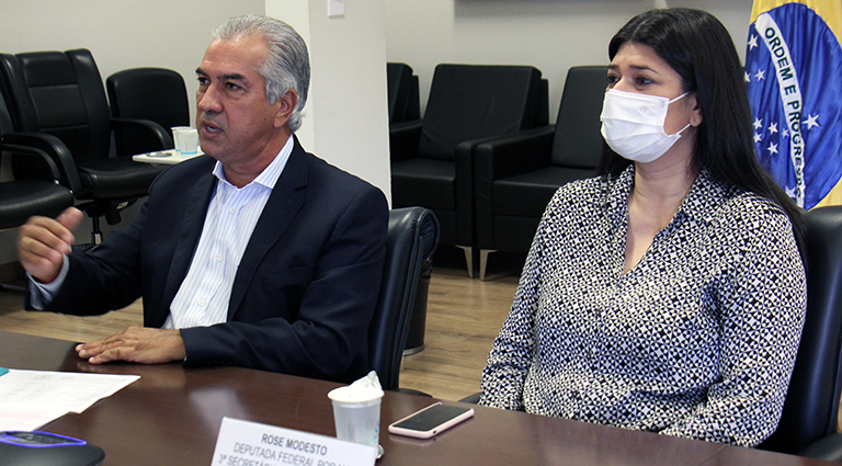 Reinaldo Azambuja defende volta do auxílio emergencial e liberação de vacinas Reinaldo Azambuja defende volta do auxílio emergencial e liberação de vacinas