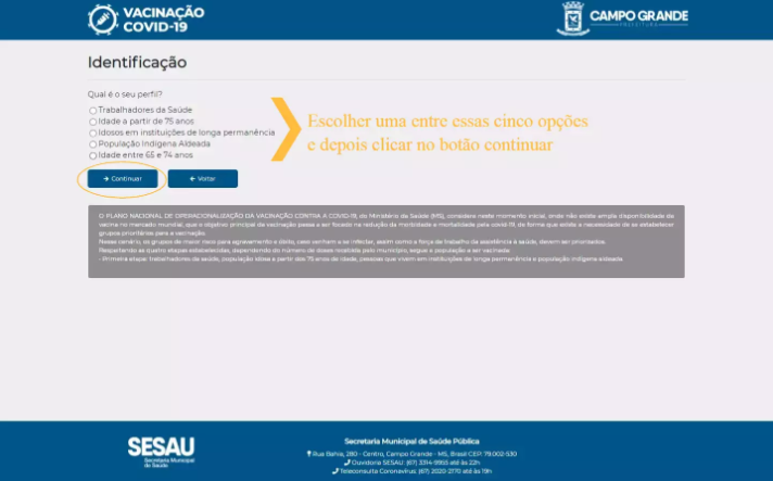 Idosos de 65 a 74 anos já podem se cadastrar no Sistema de Identificação Prévia para vacinação contra Covid Idosos de 65 a 74 anos já podem se cadastrar no Sistema de Identificação Prévia para vacinação contra Covid