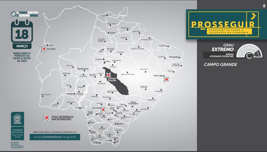Capital entra na cor cinza de risco extremo de contágio da covid-19