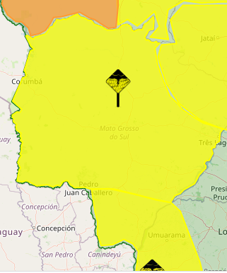 Inmet prorroga aviso de chuvas intensas e coloca todas as cidades de MS sob alerta