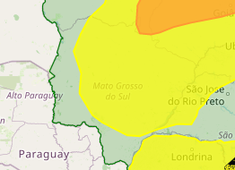 Tempo seco volta a predominar e Inmet alerta para baixa umidade do ar em 62 cidades de MS