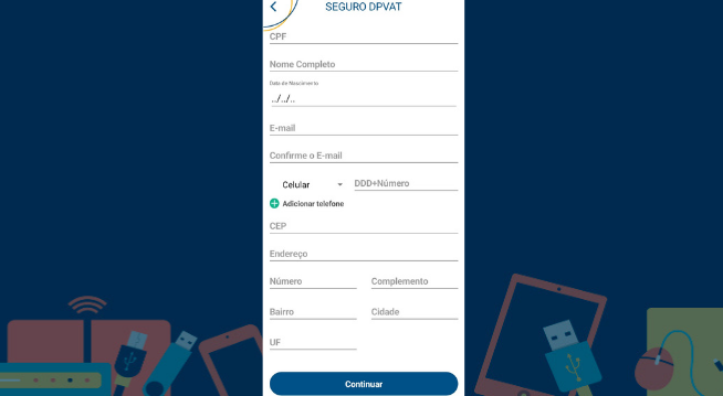 Aprenda o passo a passo para pedir o seguro DPVAT pelo aplicativo