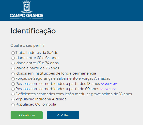 Campo Grande libera acesso das Forças de Segurança para cadastro de vacinação covid Campo Grande libera acesso das Forças de Segurança para cadastro de vacinação covid