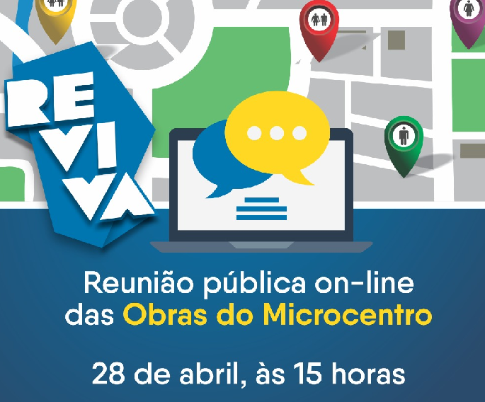 Reunião pública nesta quarta-feira apresenta plano de obras do microcentro Reunião pública nesta quarta-feira apresenta plano de obras do microcentro