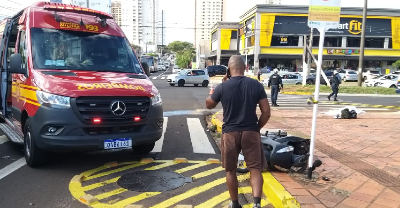 Acidente no cruzamento da Bahia com Mato Grosso termina em morte de jovem de 27 anos