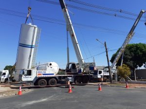 Empresa troca reservatório de água em oito bairros e prevê mais oito a ganhar nova caixa Empresa troca reservatório de água em oito bairros e prevê mais oito a ganhar nova caixa
