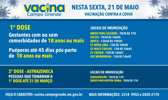 Grávidas e puérperas voltam a receber a vacina contra covid-19 na Capital