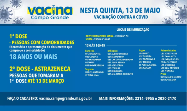 Segue vacinação contra Covid-19 para dois públicos específicos na Capital