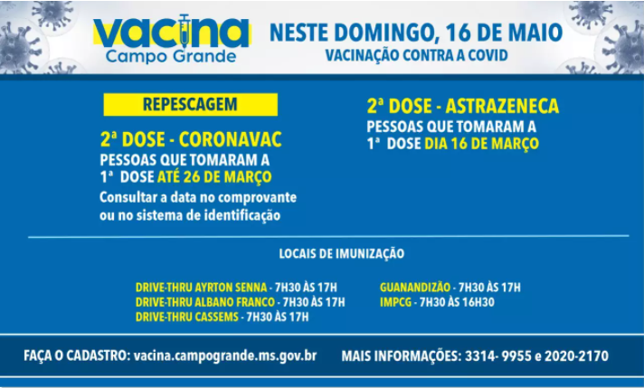 Capital terá aplicação exclusiva de segunda dose da Coronavac e Astrazeneca Capital terá aplicação exclusiva de segunda dose da Coronavac e Astrazeneca
