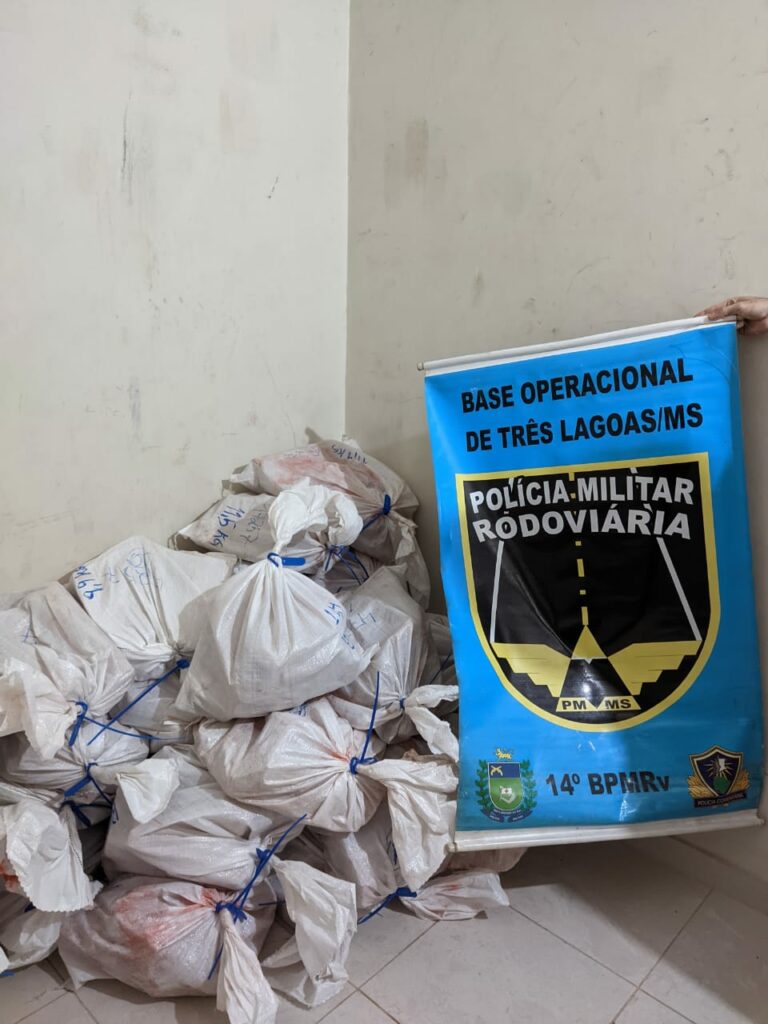 PMR apreende 327,1 Kg de maconha em rodovia de Três Lagoas que seguia para Minas Gerais