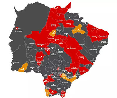 Dourados retorna para bandeira cinza e atividades ficam limitadas apenas a essenciais