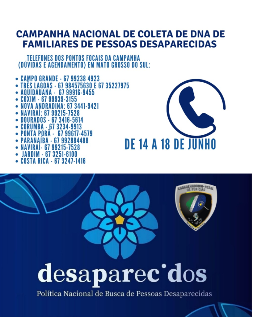 Sejusp coleta de DNA de familiares para tentar localizar pessoas desaparecidas