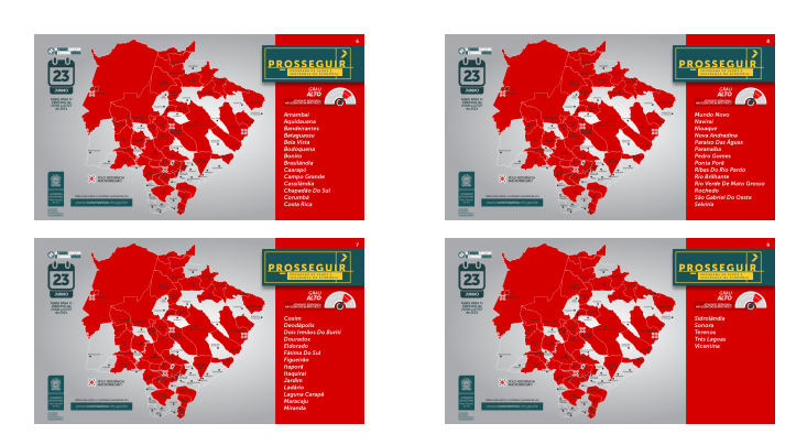 60% dos municípios de MS estão na bandeira vermelha do Prosseguir; veja regras