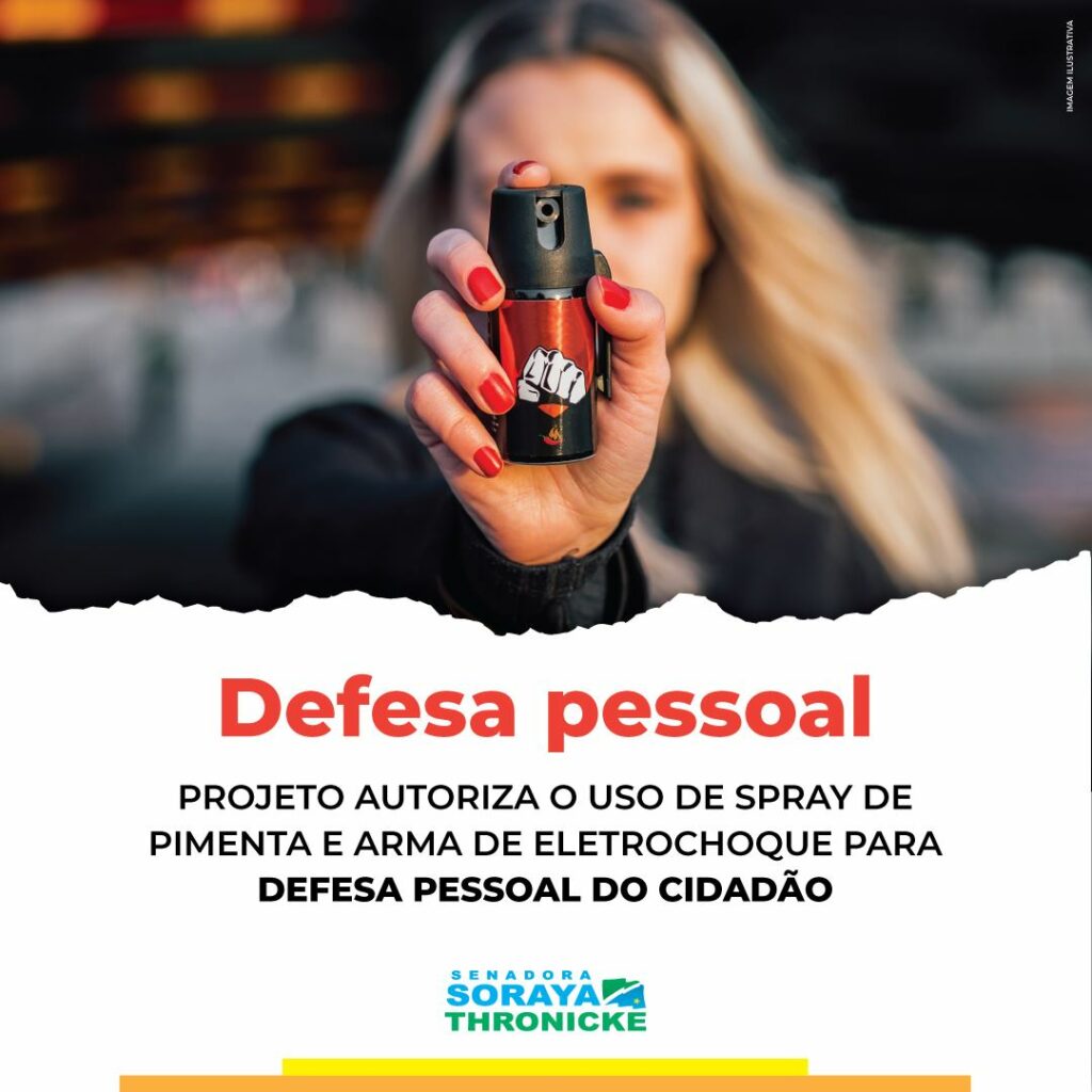 Senadora apresenta PL para liberar Spray de pimenta como 'arma' de mulheres