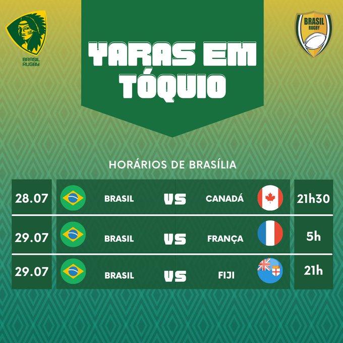 Jogos da seleção feminina de rugby em Tóquio têm horários definidos