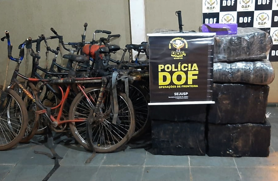 Seis bicicletas são apreendidas com maconha e skank em estrada vicinal de MS