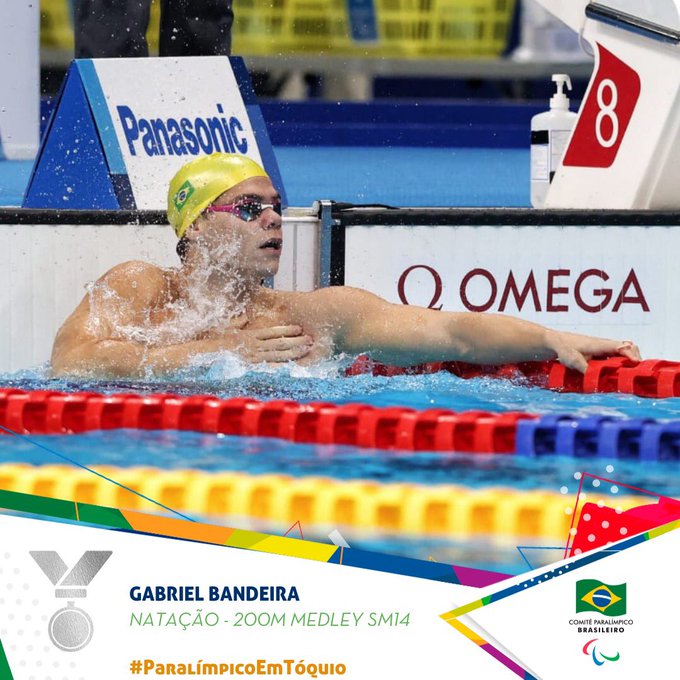 Carol Santiago fatura ouro e Gabriel Bandeira prata na natação