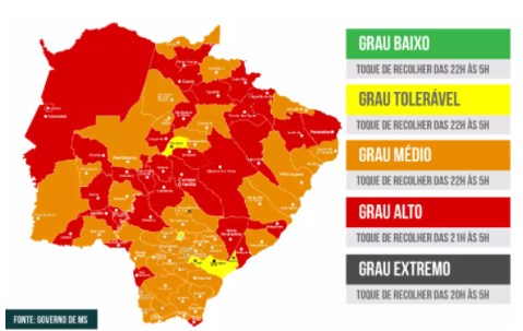 Prosseguir mantém bandeira vermelha para Campo Grande e outros 23 municípios