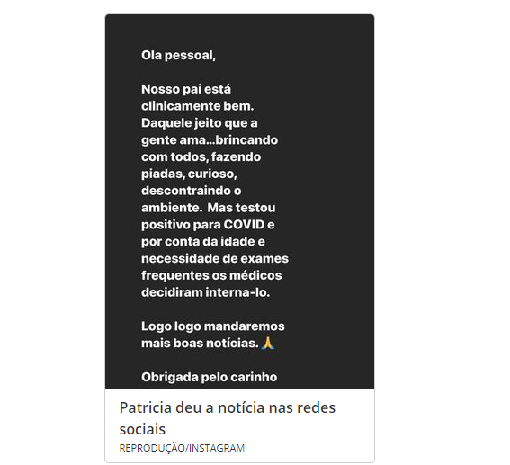 Silvio Santos é internado após ser diagnosticado com covid