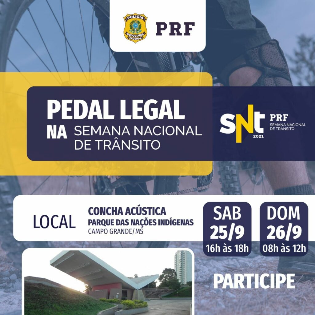 'Pedal Legal' finaliza Semana Nacional de Trânsito neste sábado e domingo em CG