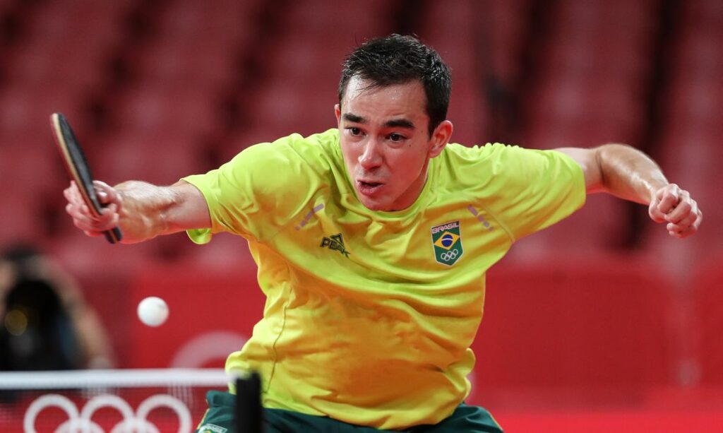 Tênis de mesa: Calderano está nas semifinais do 1º torneio pós-Tóquio Tênis de mesa: Calderano está nas semifinais do 1º torneio pós-Tóquio