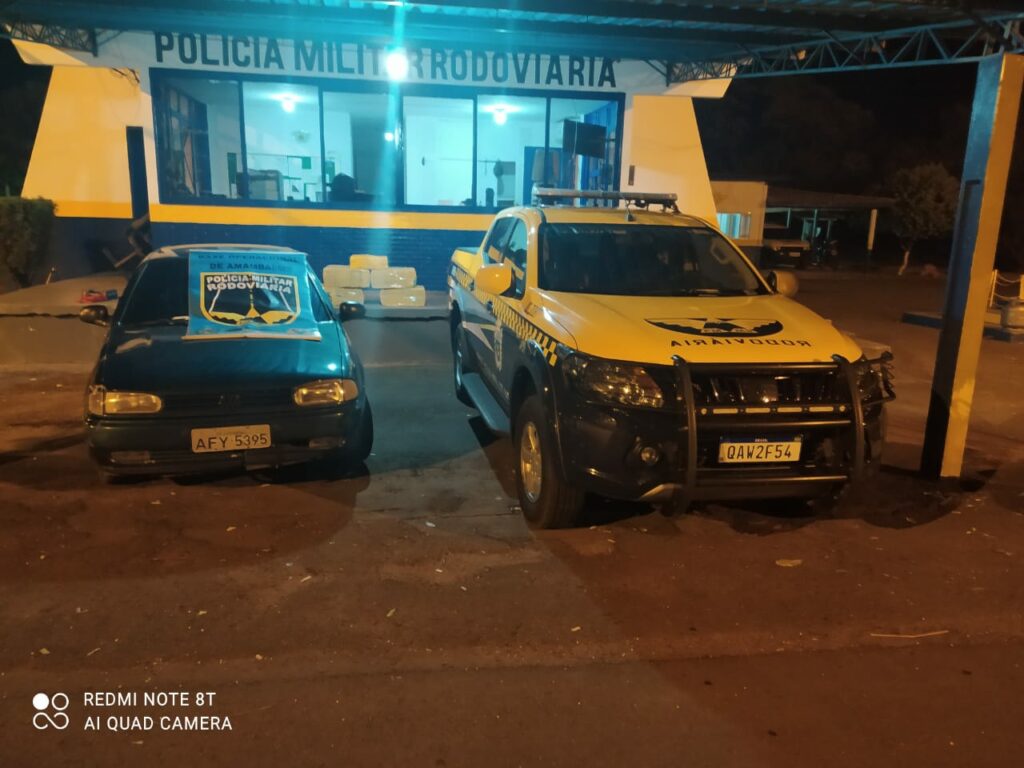 Polícia Militar Rodoviária apreende mais de 100 Kg de maconha escondido em porta-malas