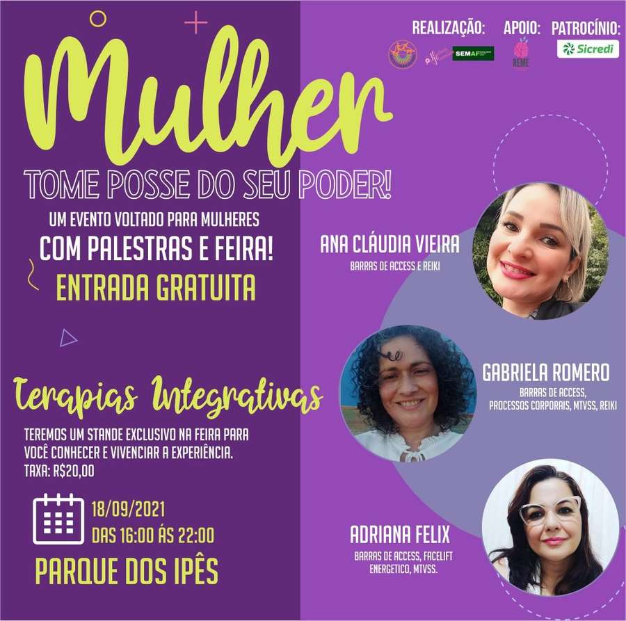 "Mulher Tome Posse do Seu Poder" acontece neste sábado em Dourados "Mulher Tome Posse do Seu Poder" acontece neste sábado em Dourados