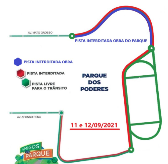 Amigos do Parque funciona neste fim de semana, mas é preciso atenção às obras