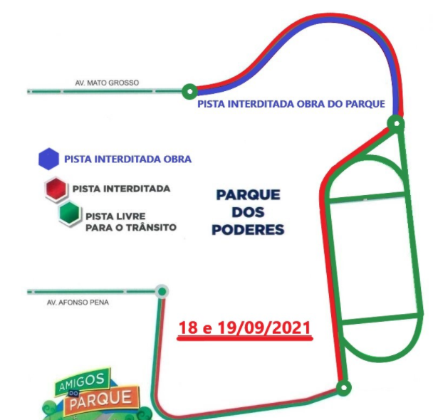 Reforma mantém interdições, mas não afeta Amigos do Parque neste domingo