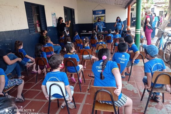 Biblioteca Sesi de Nova Alvorada do Sul conscientiza crianças sobre trânsito seguro Biblioteca Sesi de Nova Alvorada do Sul conscientiza crianças sobre trânsito seguro