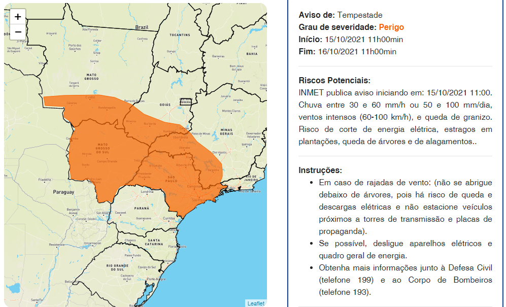 Defesa Civil faz levantamento de estragos causados por tempestade de poeira em MS