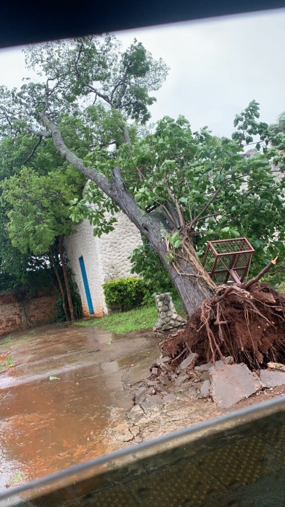 Dourados é atingida por ventos intensos e forte chuva nesta sexta-feira Dourados é atingida por ventos intensos e forte chuva nesta sexta-feira